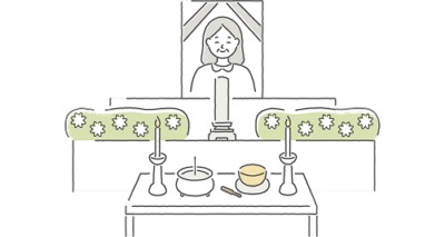 格調高い大きめの
生花祭壇を設えたい